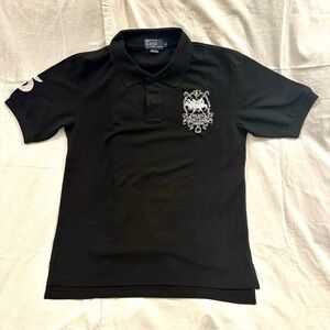 Ralph Lauren Black Polo Shirt with White Embroidery #5 Classic